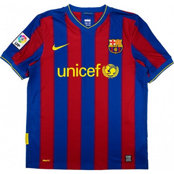 Tailandia Camiseta Barcelona Primera equipo Retro 2009 2010 Azul Rojo